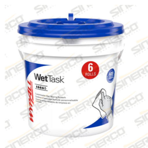 Imagen de KCP 1424 WYPALL WETTASK WIPERS BOTE CON 6 ROLLOS DE 140 PIEZAS