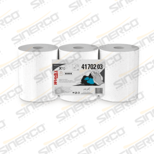 Imagen de KCP 1412 WYPALL X70 CENTER PULL ROLL PAÑOS BLANCO 3 ROLLOS DE 275 PIEZAS