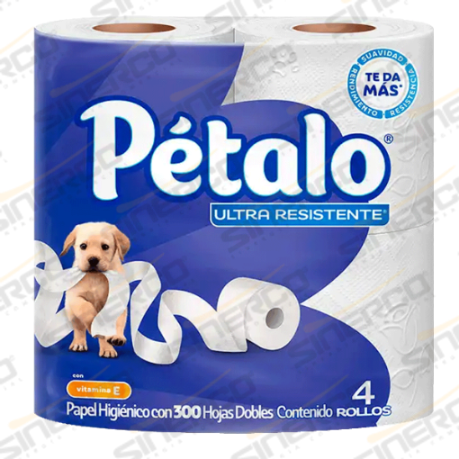 Imagen de KIMBERLY PETALO ULTRA RESISTENTE HIGIENICO TRADICIONAL 4 ROLLOS 300 HJS