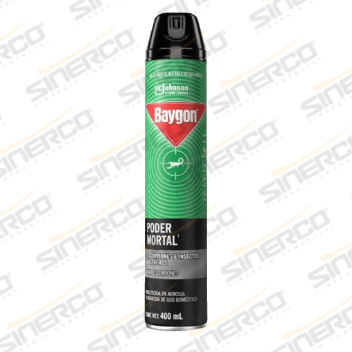Imagen de INSECTICIDA BAYGON PODER MORTAL AEROSOL 400ML