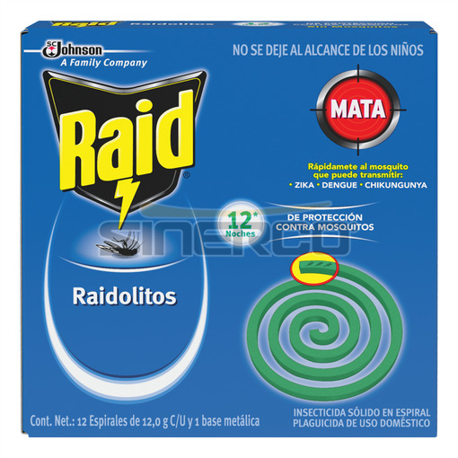 Imagen de INSECTICIDA RAID RAIDOLITOS 6 REPUESTOS ORIGINAL